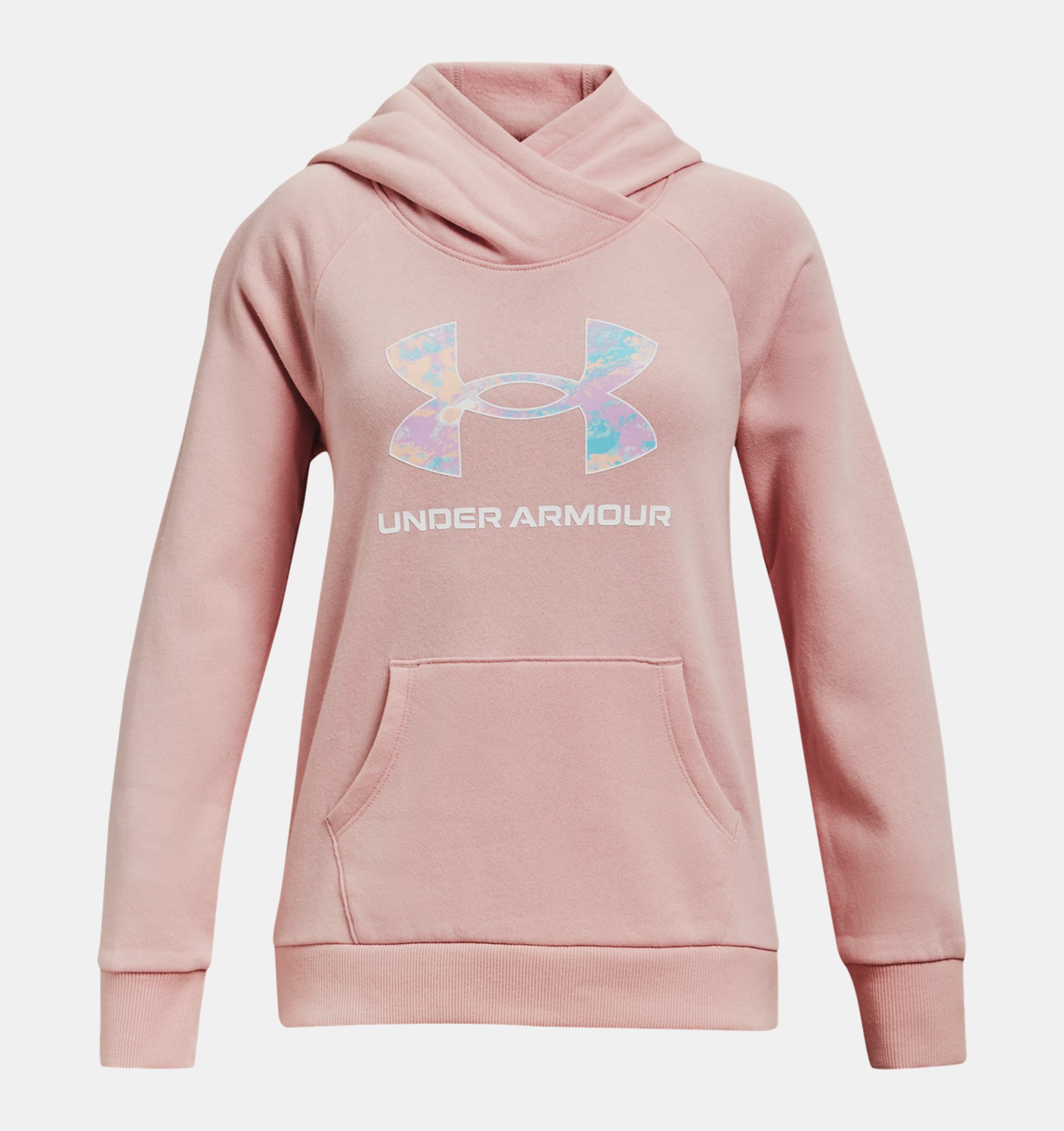 Buzo con capucha UA Rival Fleece Core Logo Hoodie para nena