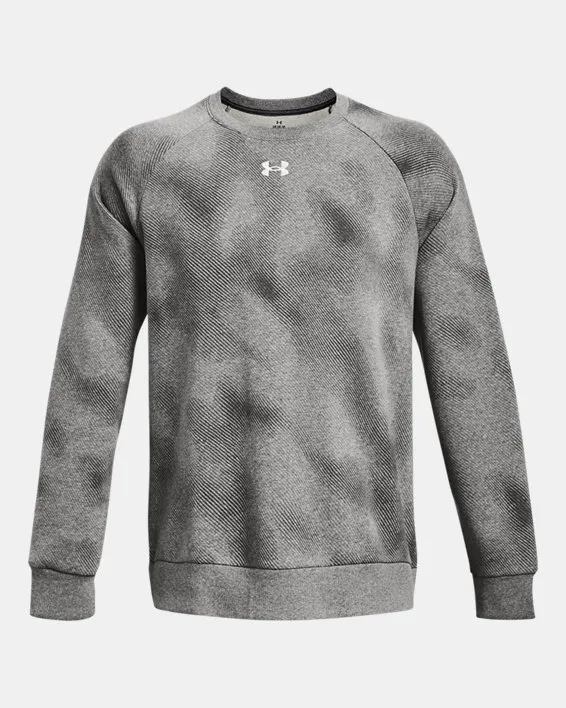 UA Rival Fleece Printed Crew image number 4