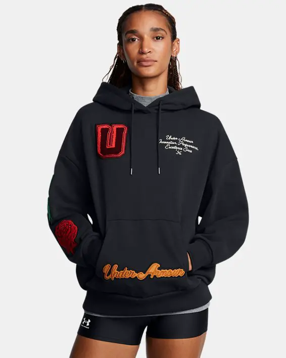 Buzo con capucha UA Icon Heavyweight Terry Armour U para mujer