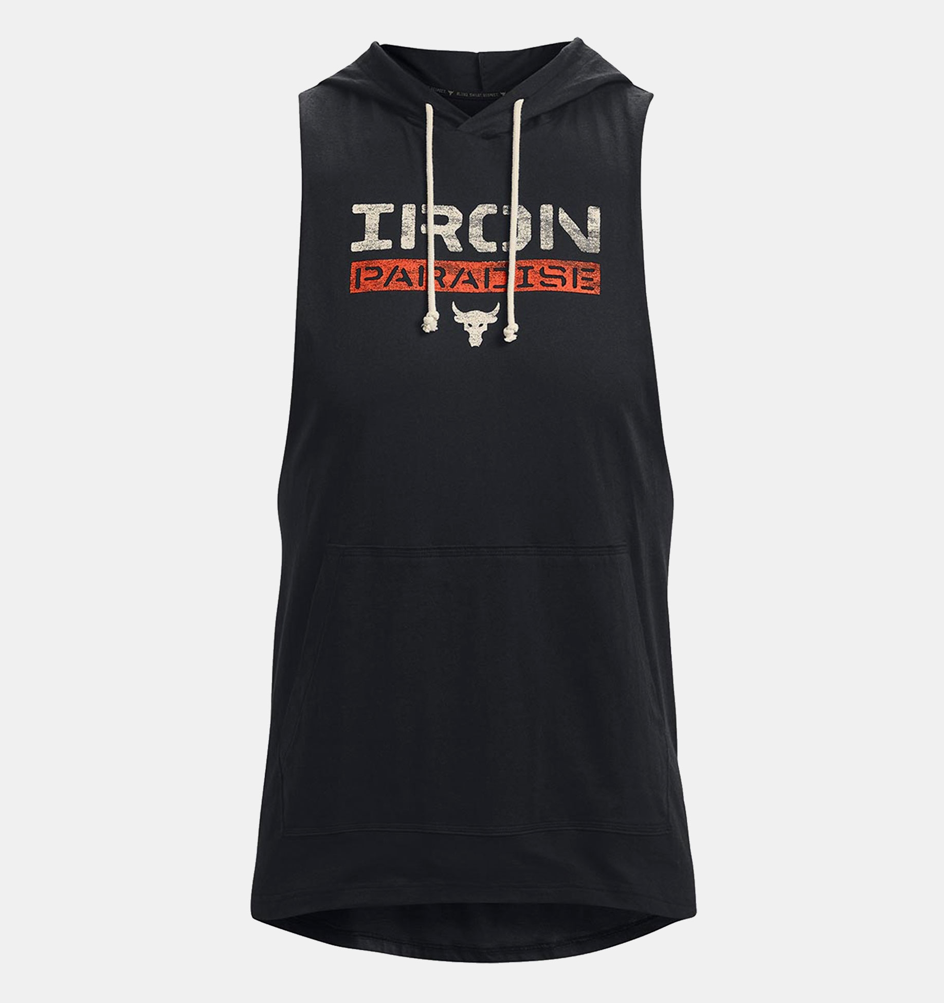 Musculosa con capucha UA Project Rock Iron Paradise para hombre image number 4