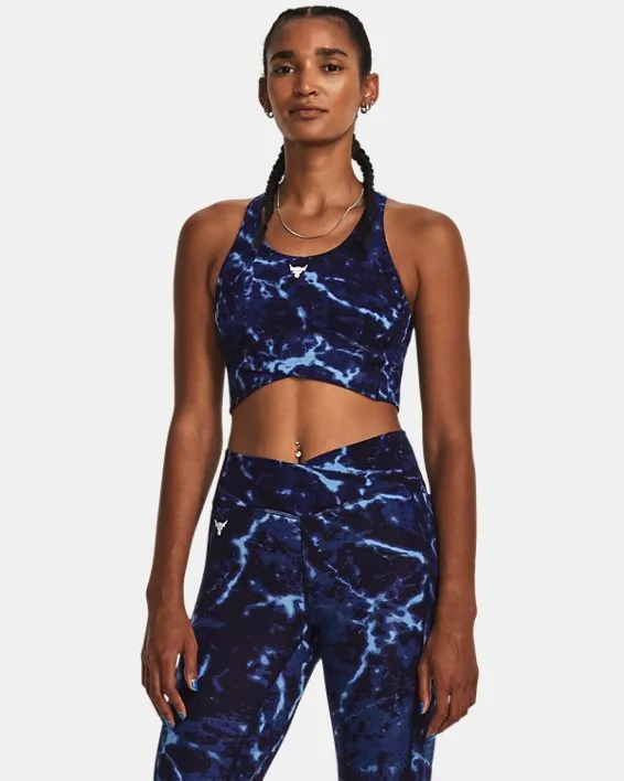 Bra estampado Project Rock Lets Go Crossover para mujer