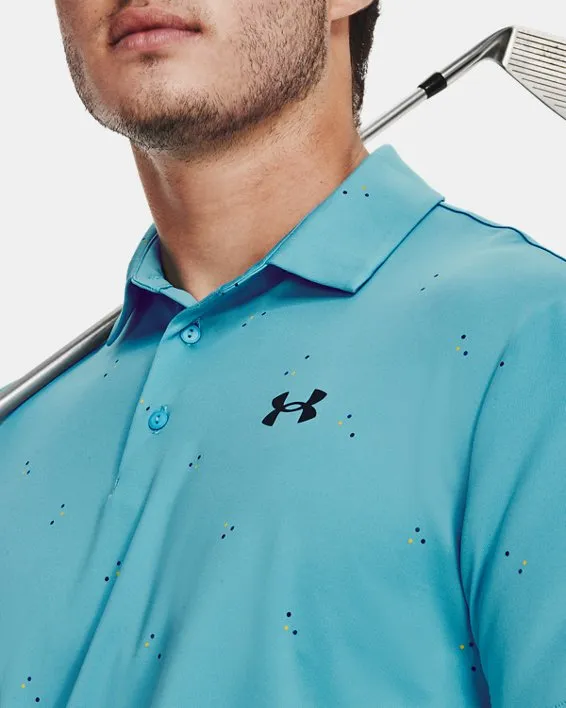 UA Playoff 3.0 Printed Polo-BLU image number 5