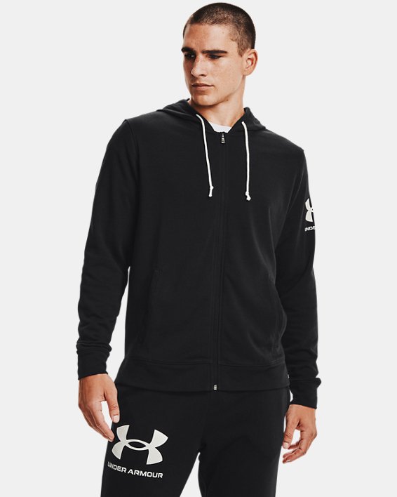 RIVAL TERRY FZ HOODIE LAM-BLK