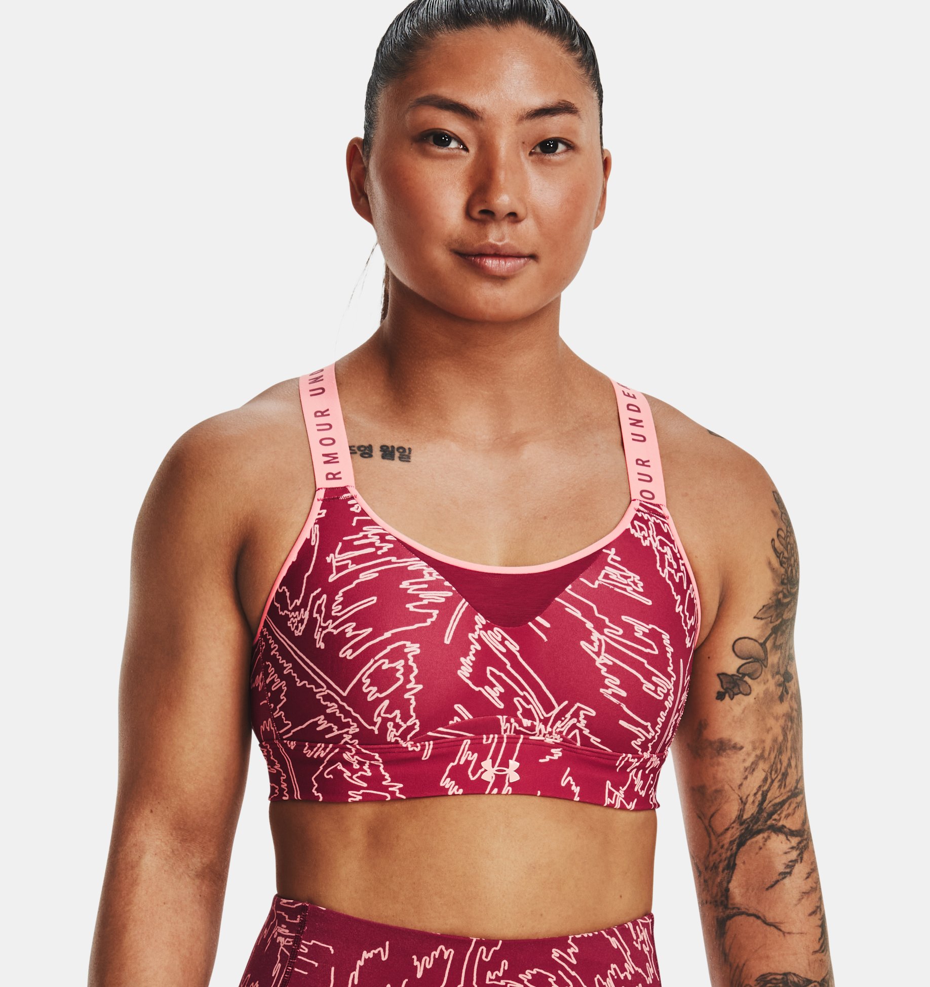 Bra deportivo UA Infinity High Print para mujer