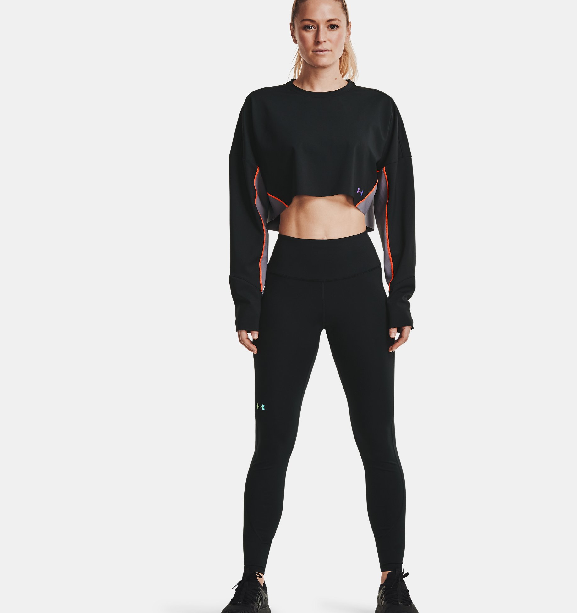 UA Rush Legging-BLK,XS image number 2
