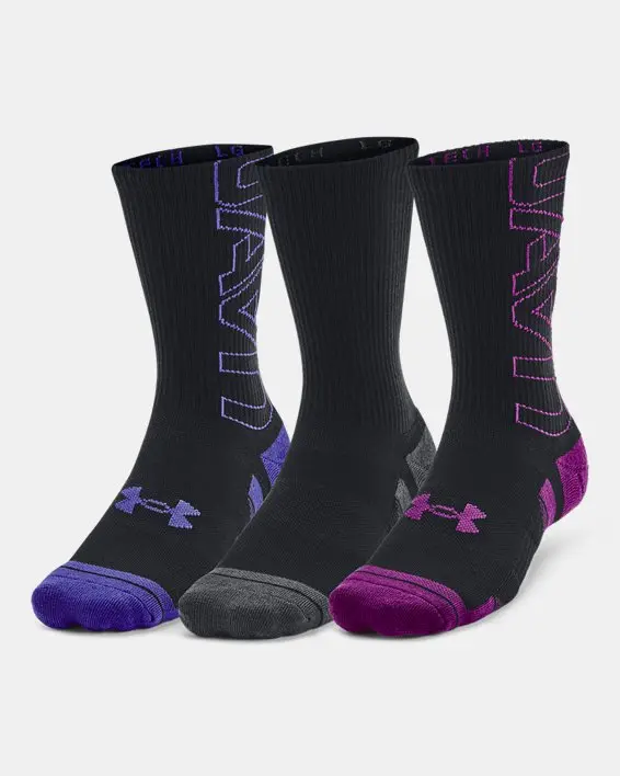 UA PERF TECH NOV 3PK CRW