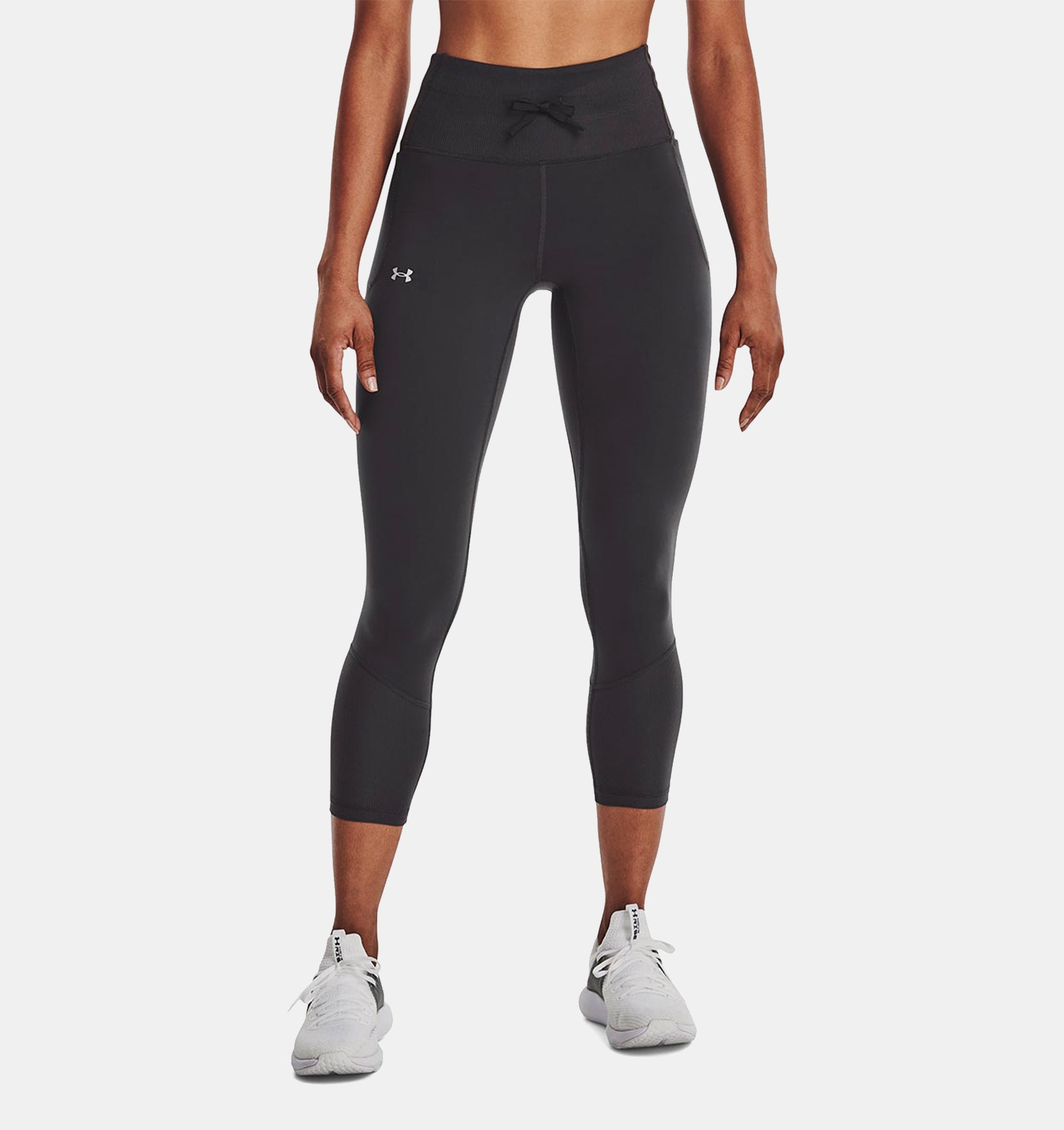 Leggings UA Meridian Rib Waistband Ankle para mujer