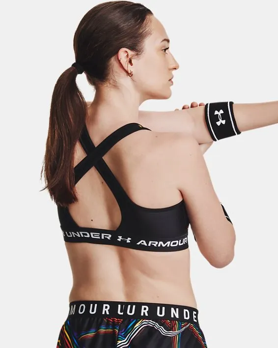 Bra deportivo Armour® Mid Crossback Pride para Mujer image number 1