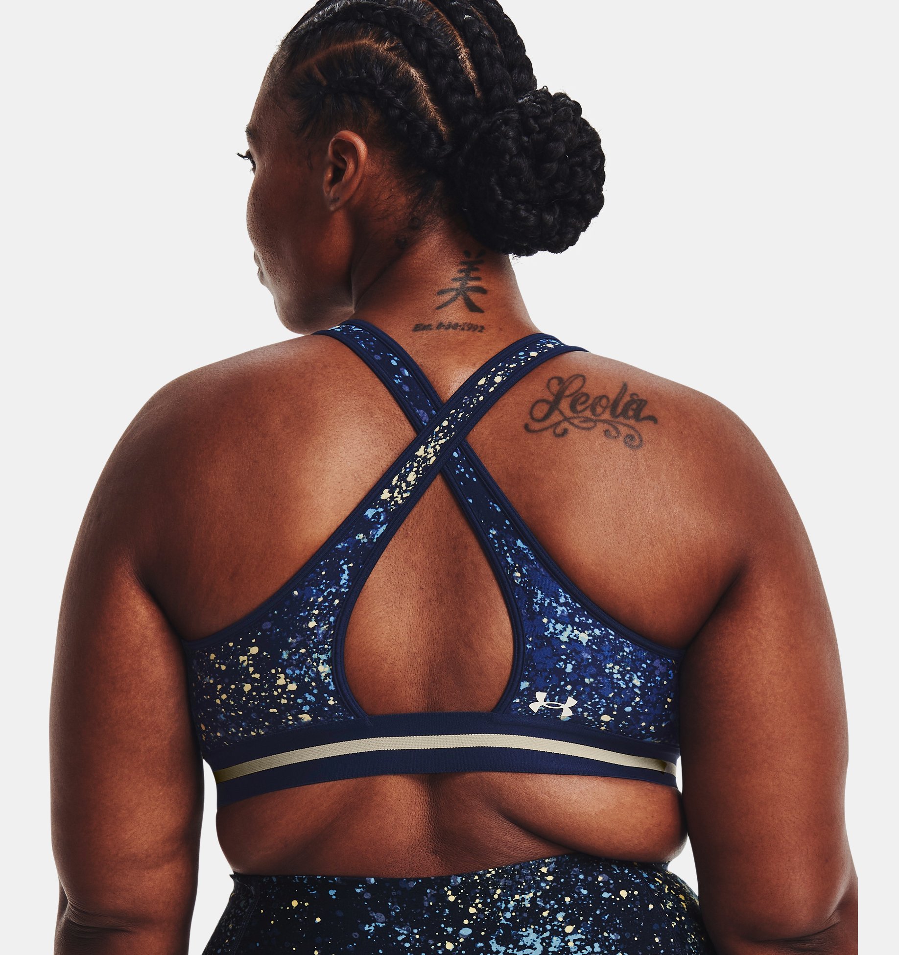 Bra de espalda cruzada Project Rock Printed para mujer image number 6