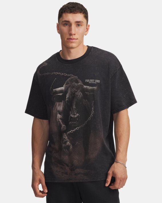 Remera de Entrenamiento Project Rock Washed Heavyweight para Hombre