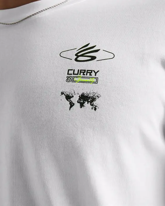 Remera de Basketball manga larga Curry Verbiage Heavyweight para hombre image number 3