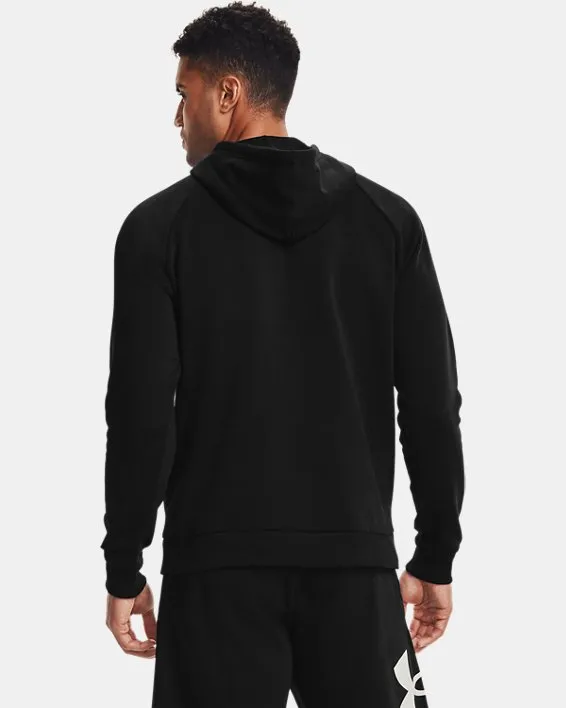 Buzo con capucha de tejido Fleece UA Rival Big Logo para hombre image number 1