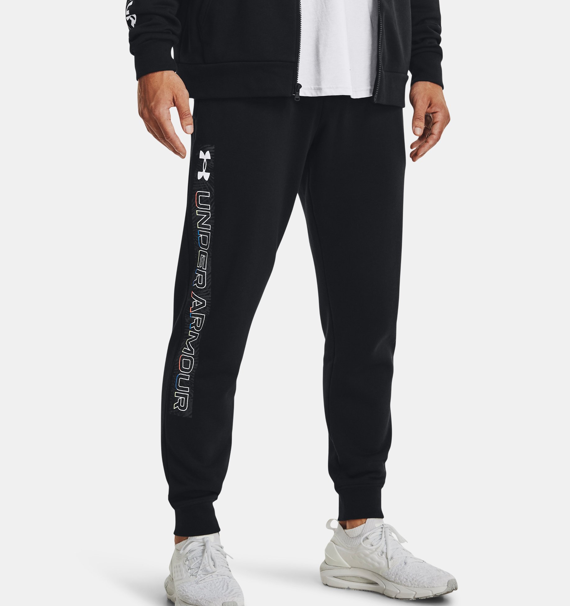 Jogger de tejido Fleece con estampado Under Armour Rival para hombre