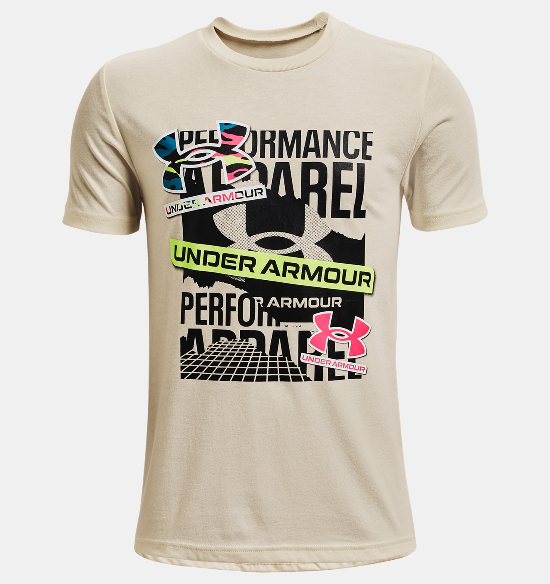 Remera manga corta UA Multilogo Short Sleeve para niño