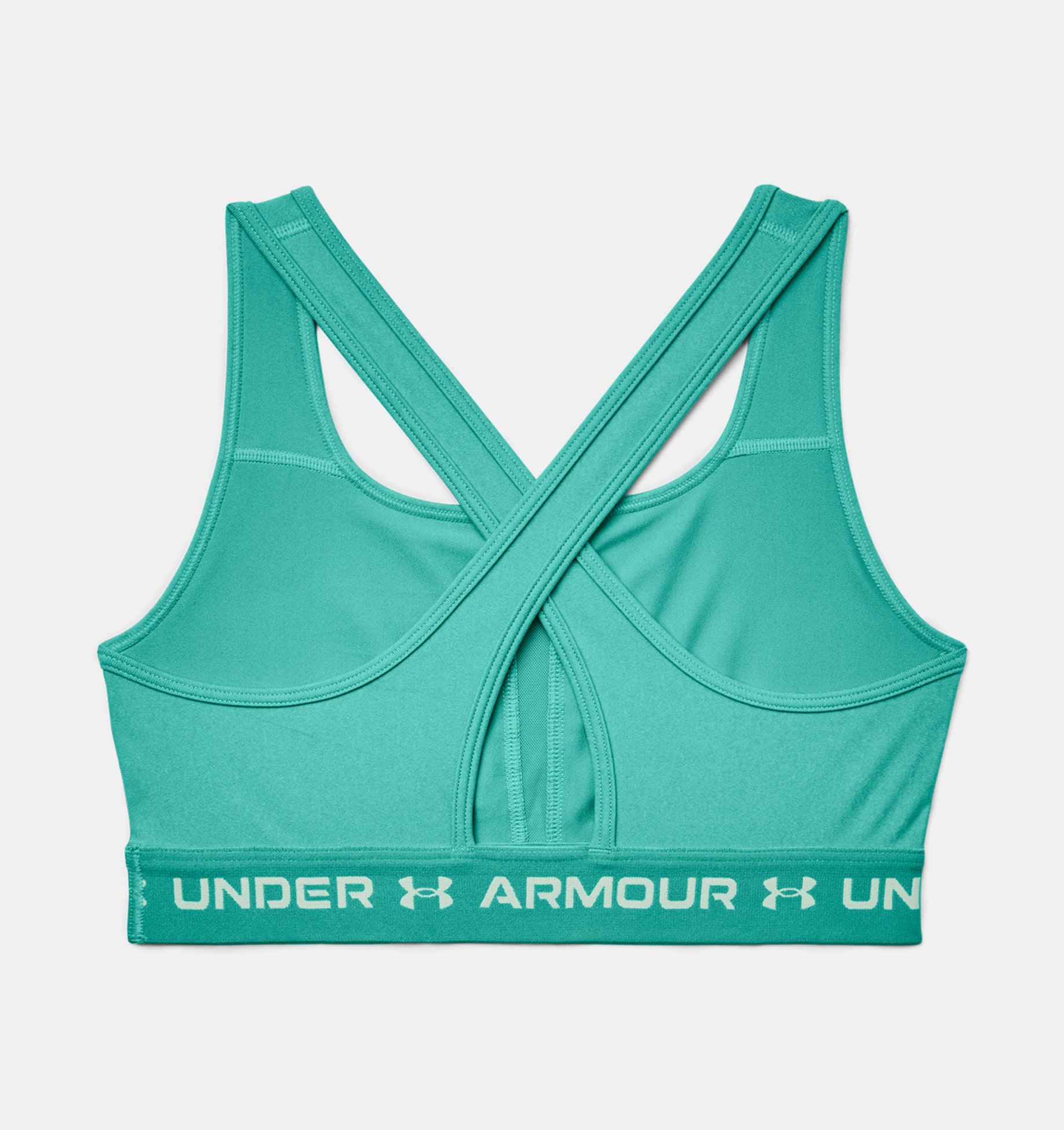 Bra UA Armour Mid Crossback Heather para mujer image number 9