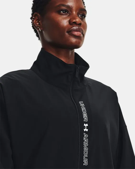 Campera de Entrenamiento Woven Oversized Full-Zip para Mujer image number 3