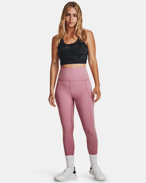  Top de entrenamiento UA Meridian Fitted Printed Crop para mujer image number 2