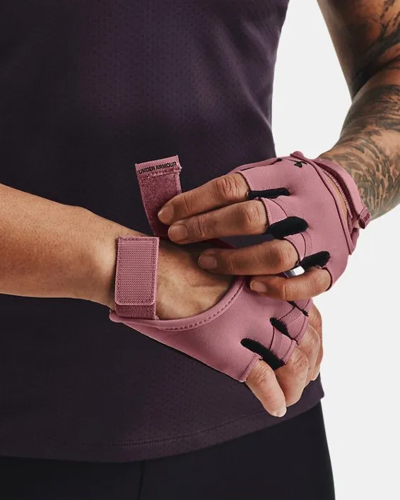 UA Womens Training Glove-PNK image number 2