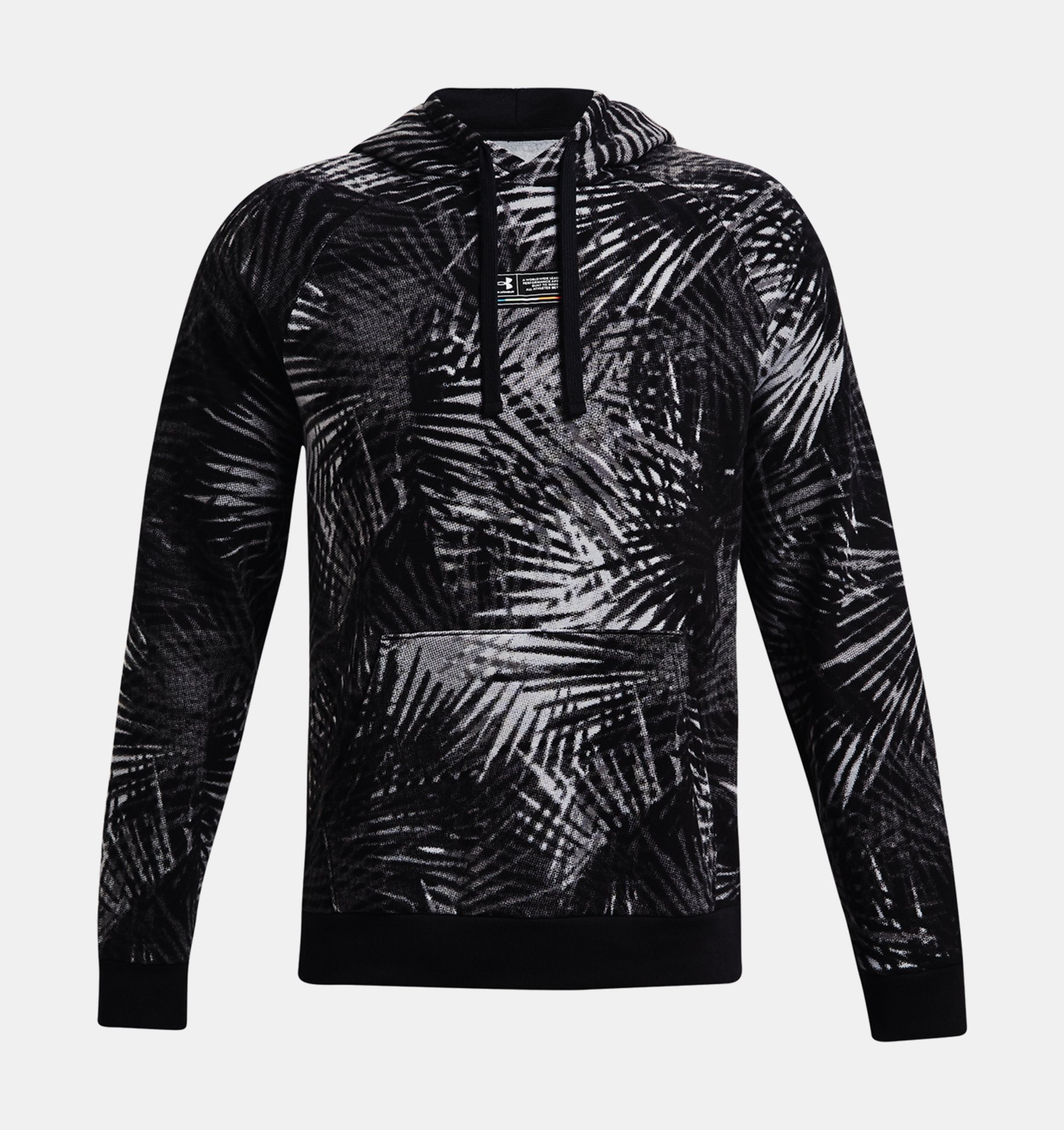 Buzo con capucha UA Rival Fleece Sport Palm Hoodie para hombre image number 4