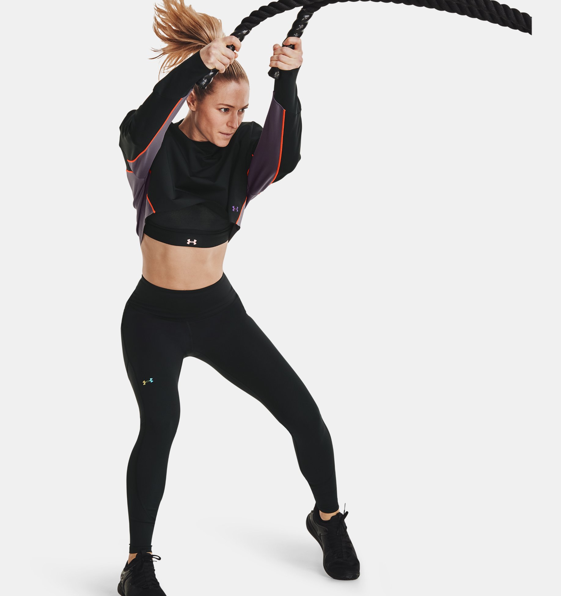 UA Rush Legging-BLK,XS image number 3