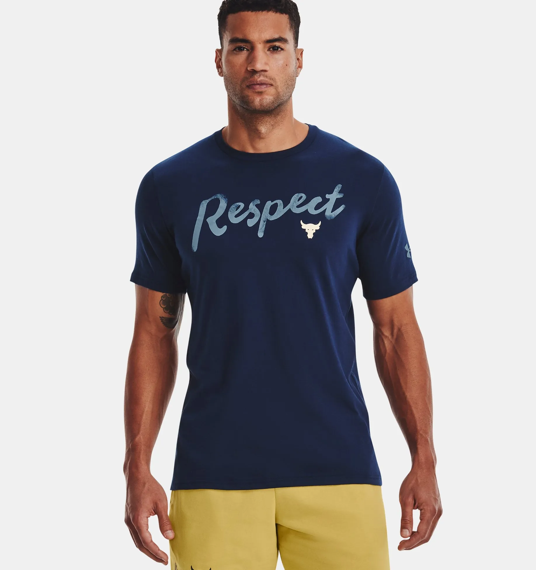 Remera manga corta Project Rock Respect Short Sleeve para hombre image number 2