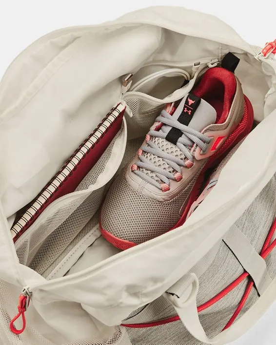 UA Project Rock Gym Bag SM-WHT image number 3