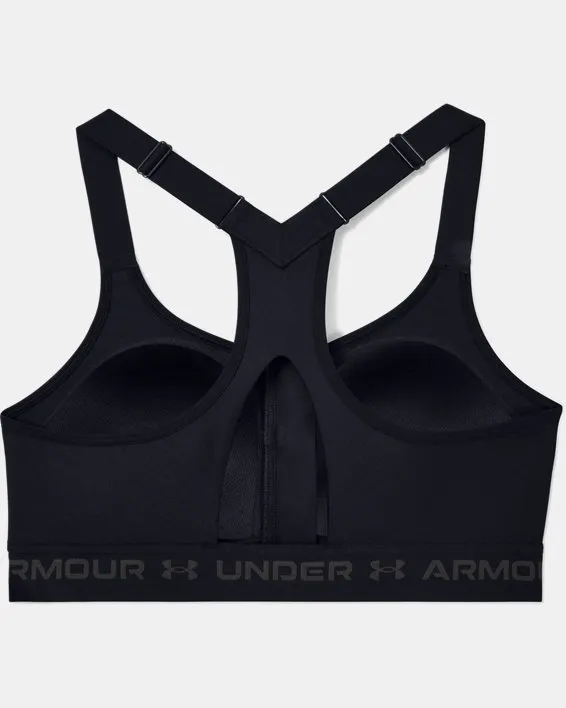 Sport bra Armour® Crossback High Zip para Mujer image number 7