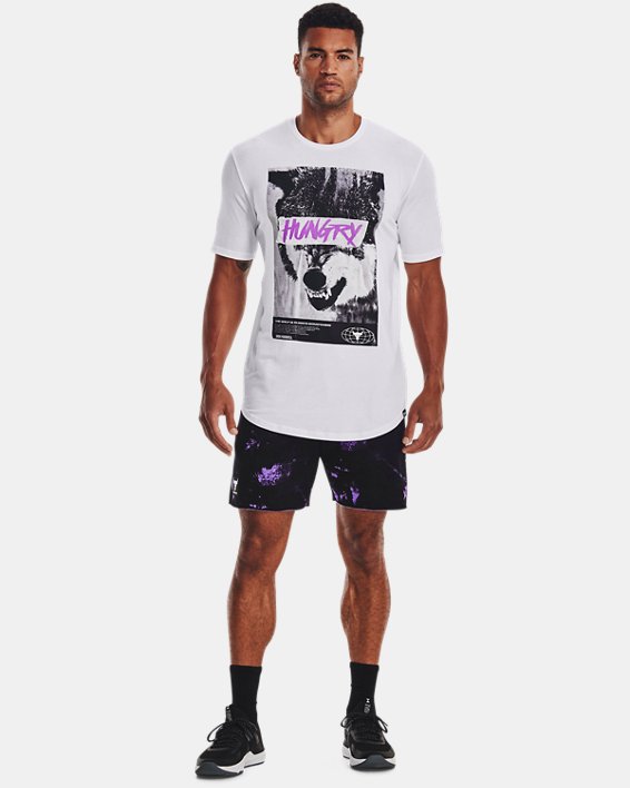 Remera UA Project Rock Statement Hungry para Hombre image number 2