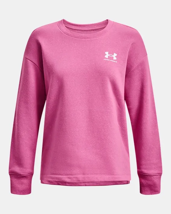 Buzo UA Rival Fleece Oversized para mujer image number 4