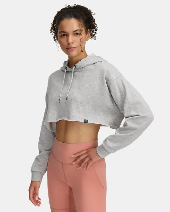 Buzo crop con capucha Icon Terry para Mujer