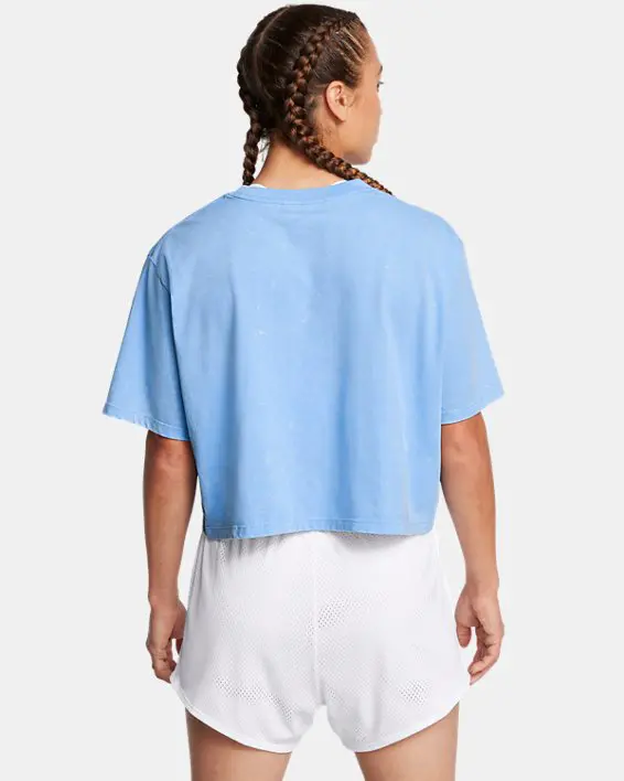 UA W WASH LOGO  Boxy Crop SS image number 1