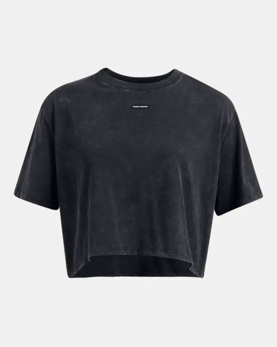UA W WASH LOGO  Boxy Crop SS image number 2
