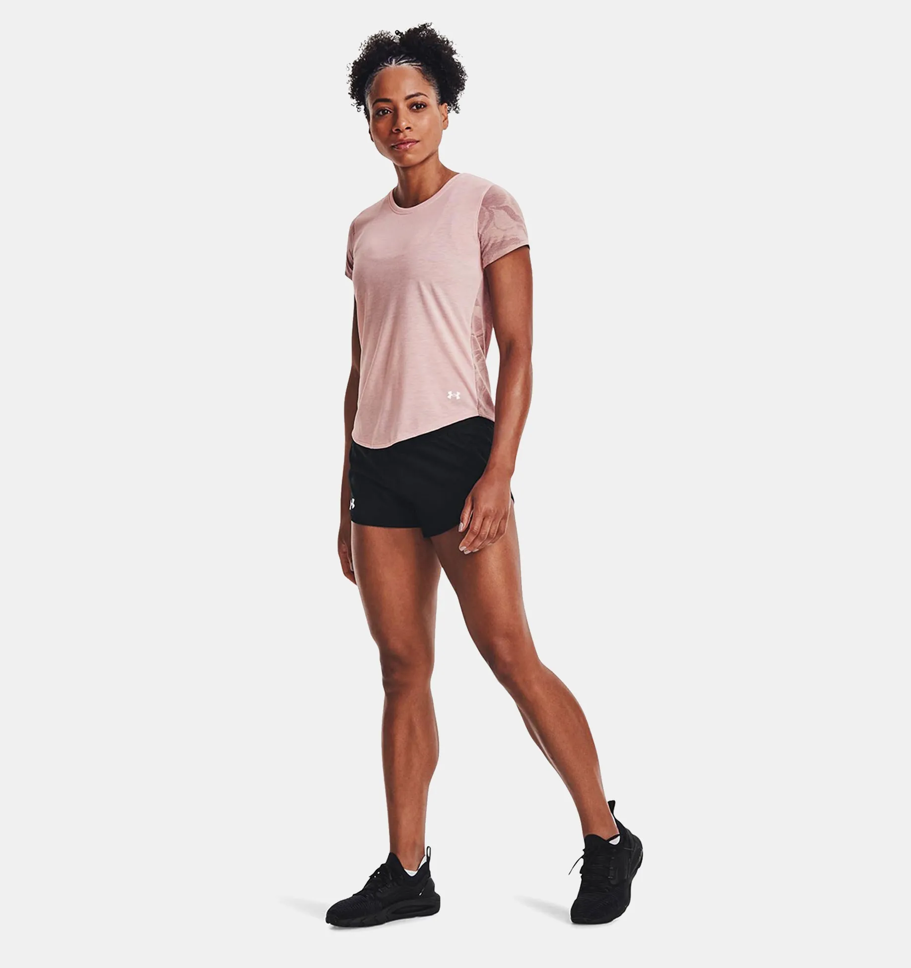 Remera UA Streaker Jacquard para mujer image number 2