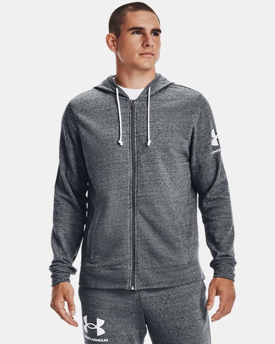 RIVAL TERRY FZ HOODIE LAM-GRY
