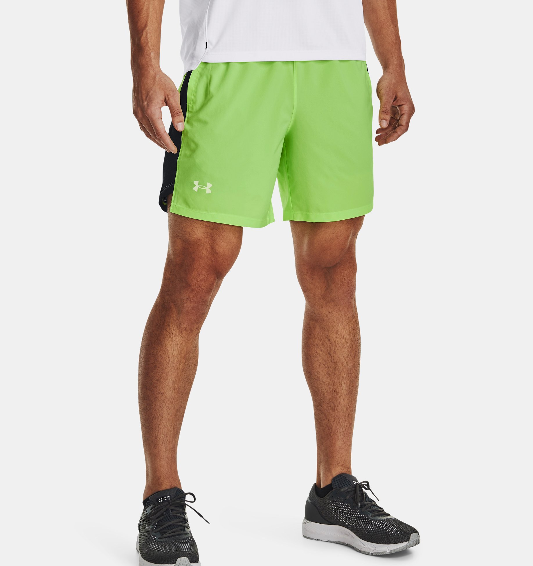 UA LAUNCH 7'' SHORT-GRN,SM