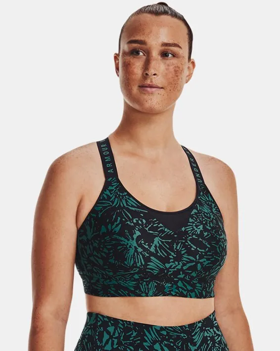 Sport Bra UA Infinity High Printed para Mujer image number 2