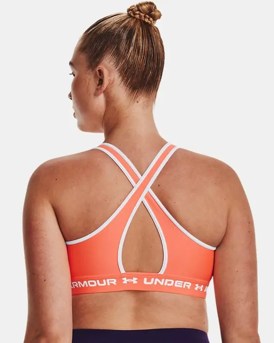Bra deportivo de impacto medio Armour® Mid Crossback para mujer image number 5