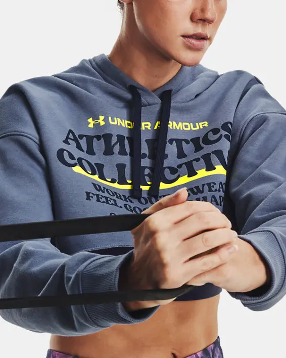 Buzo UA Cropped para Mujer image number 3