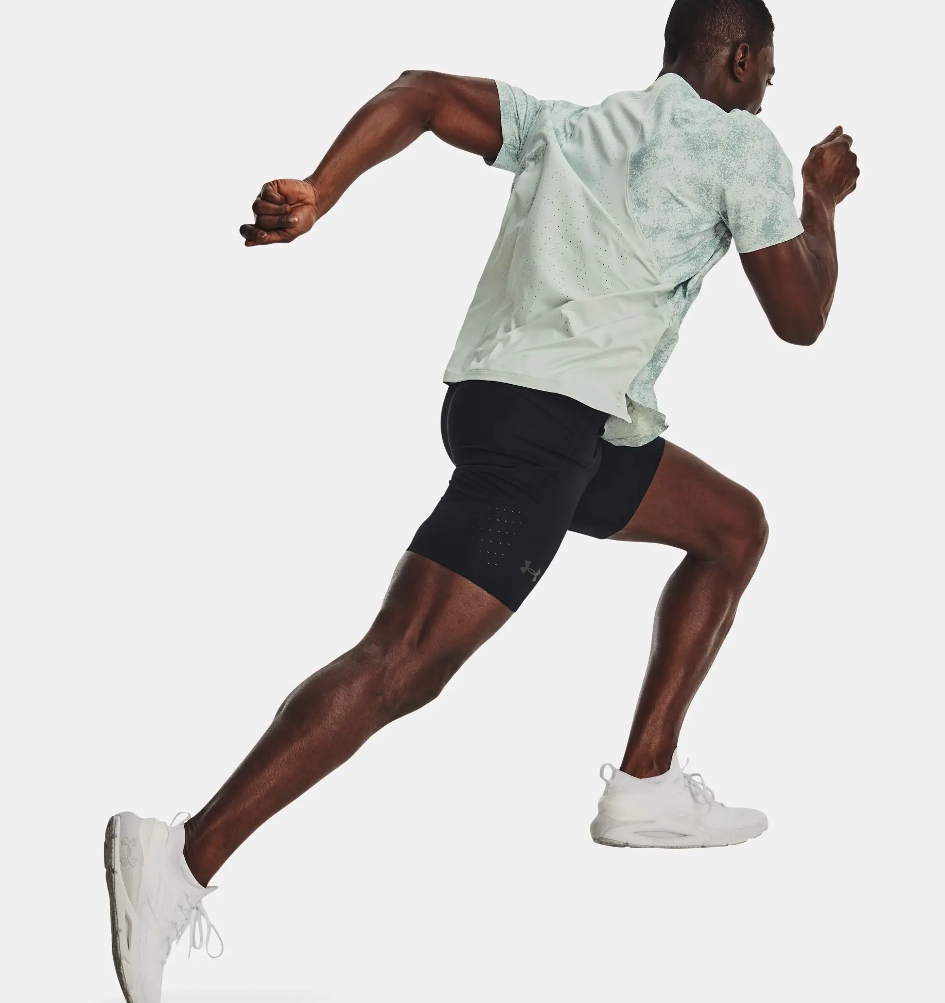 UA SPEEDPOCKET HALF TIGHT-BLK image number 2