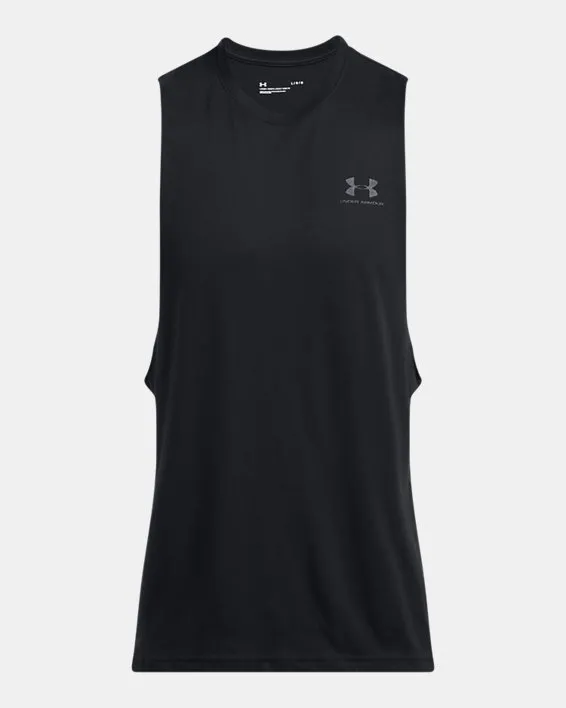 UA LEFT CHEST CUT OFF TANK image number 3