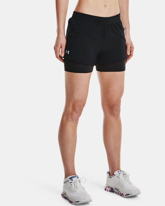 Short UA Iso-Chill Run 2-in-1 para mujer