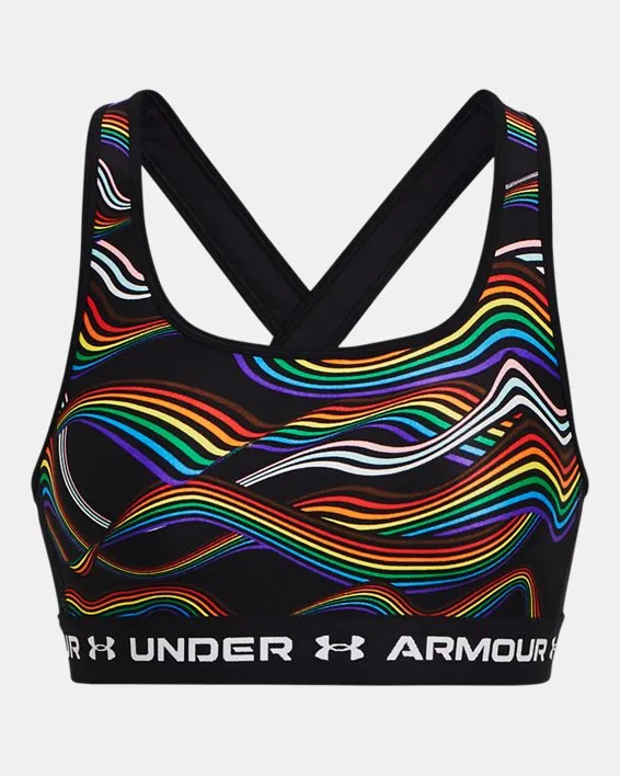 Bra deportivo Armour® Mid Crossback Pride para Mujer image number 6