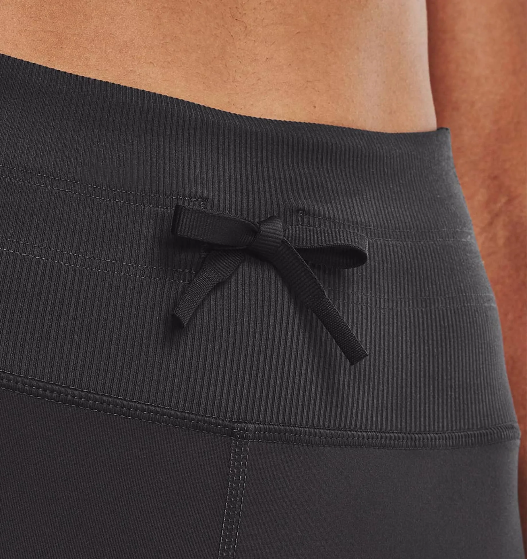 Leggings UA Meridian Rib Waistband Ankle para mujer image number 5