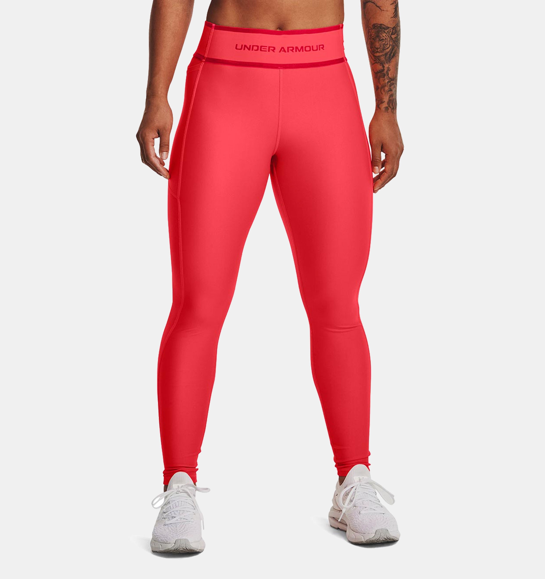 Armour Branded WB Legging-RED,XS