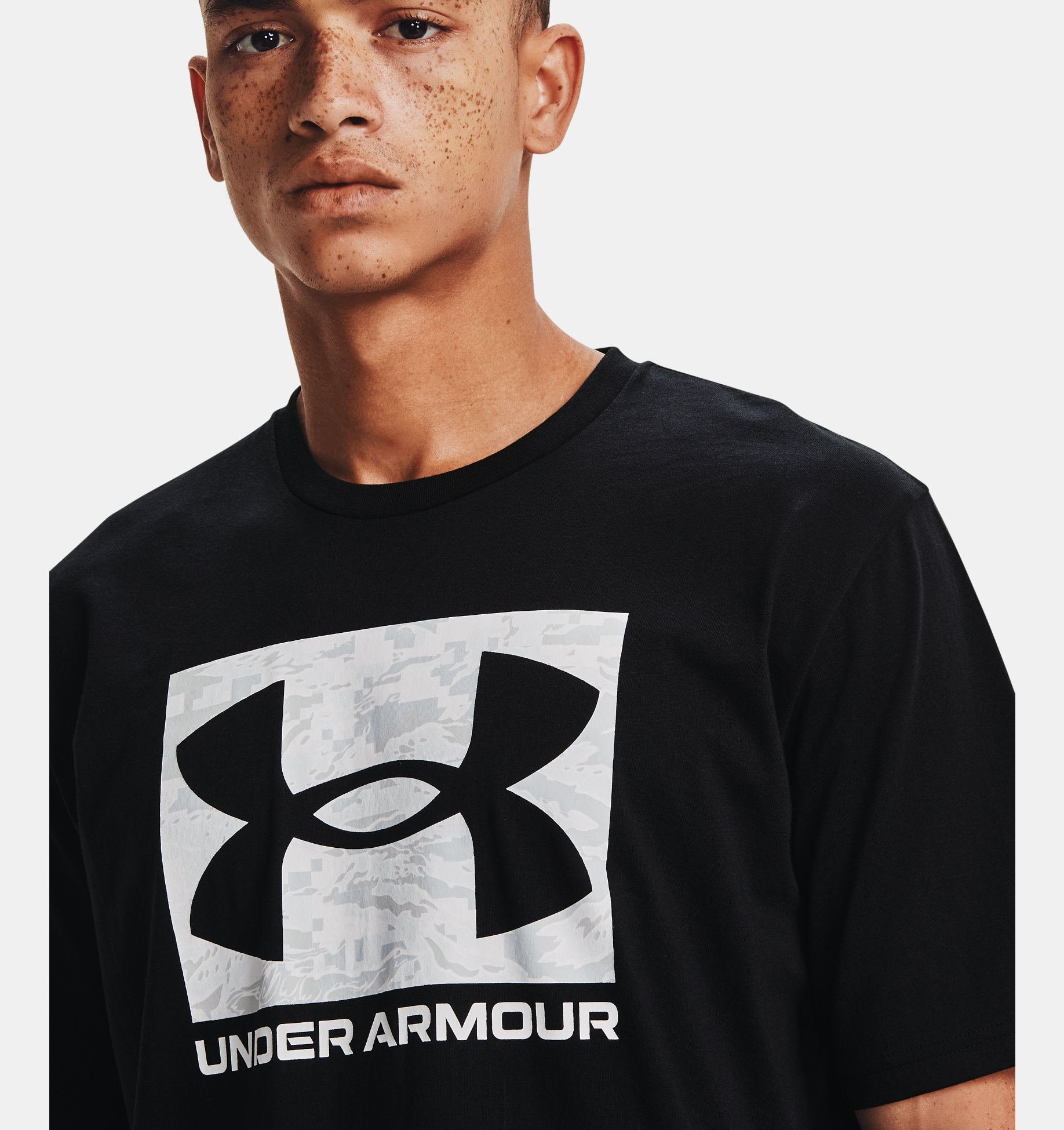 Remera UA ABC Camo Boxed Logo para Hombre image number 3