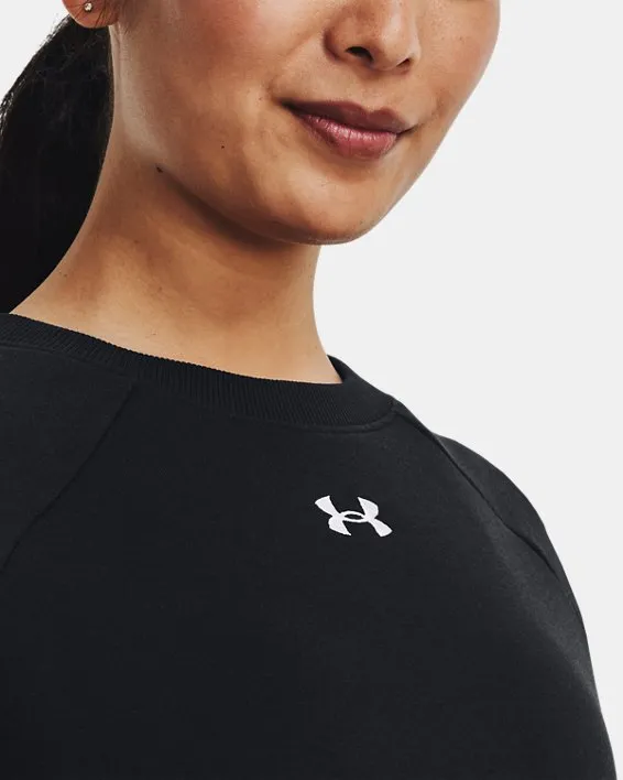 UA W Rival Fleece Crew image number 3
