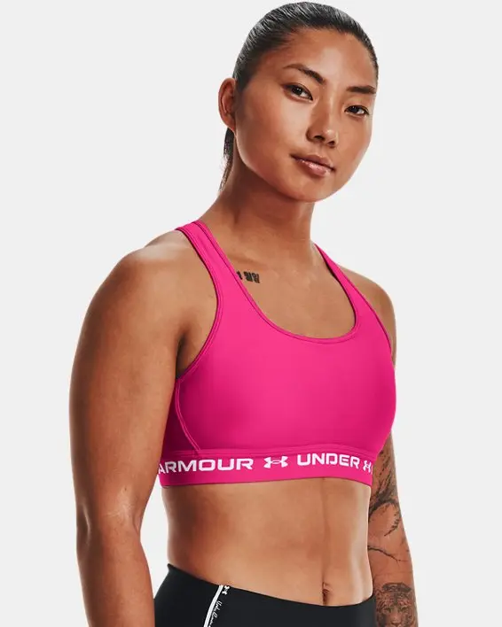 Bra deportivo de impacto medio Armour® Mid Crossback para mujer image number 0