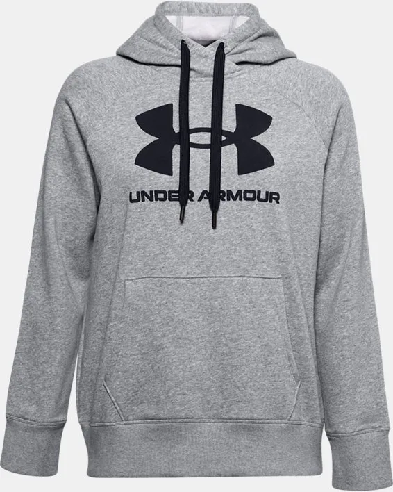 Rival Fleece Logo Hoodie-GRY,XS image number 4
