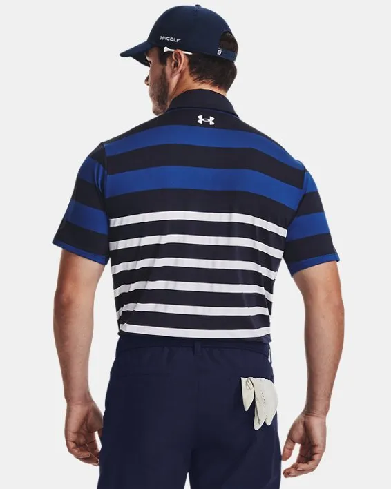 UA Playoff 3.0 Stripe Polo-BLU image number 1