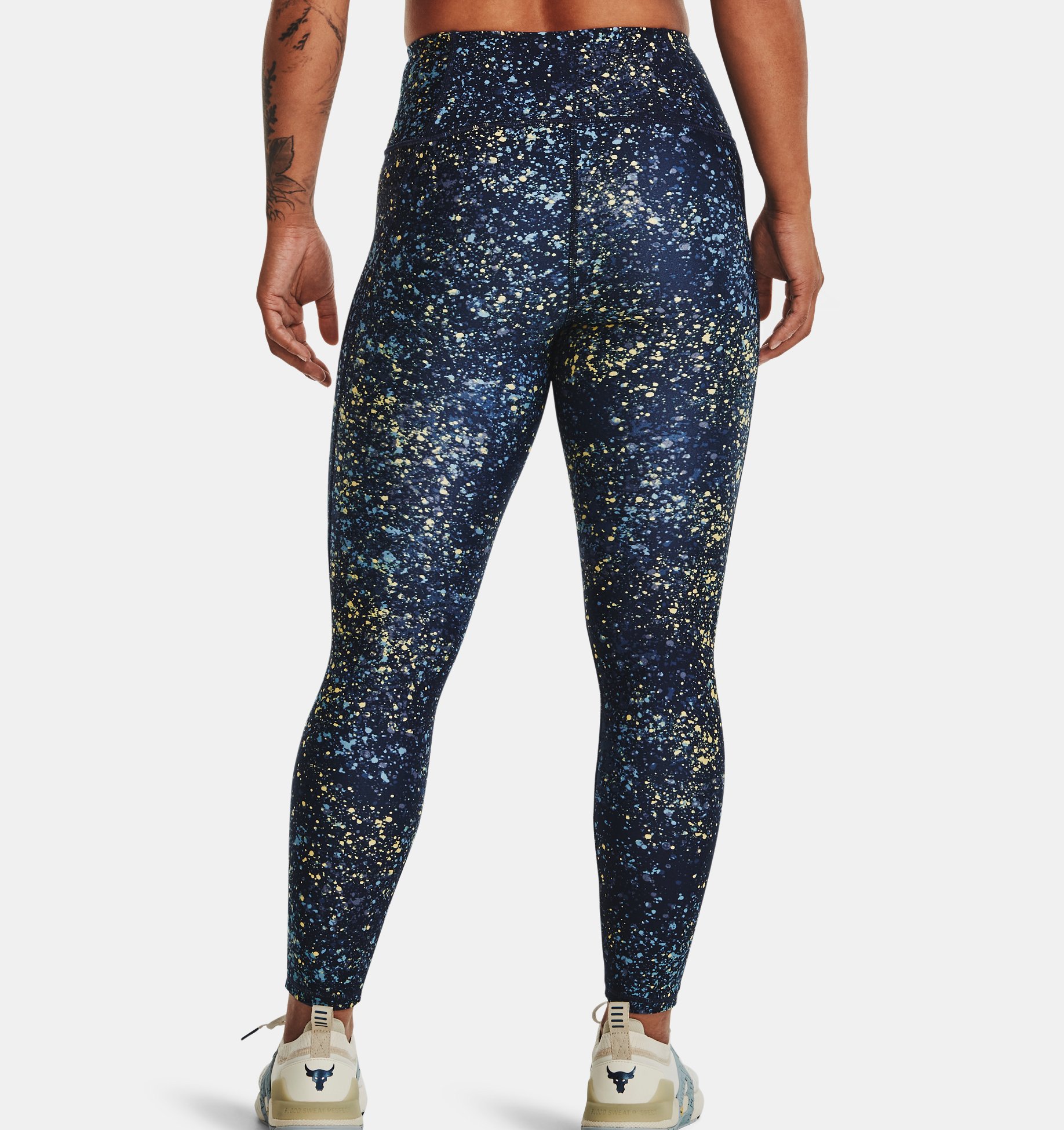 Calzas UA Project Rock HeatGear® No-Slip Waistband Ankle para mujer image number 1
